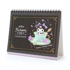 SANRIO KUROMI CALENDAR 2023 Desk or Wall Monthly Pages with Stickers